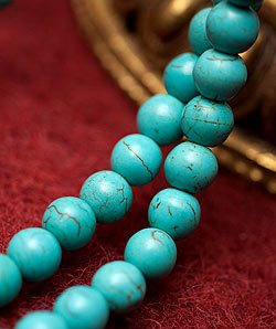 ネパールの数珠 - ターコイズ 108珠 - サブ2