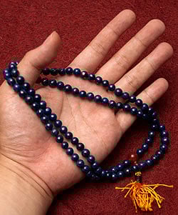 ネパールの数珠 - ラピスラズリ　108珠 - サブ4