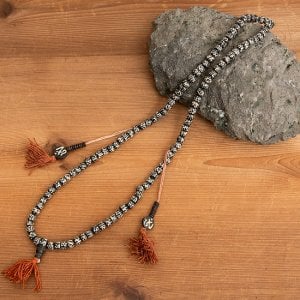 ネパールの数珠 - オーン(大)(ID-MALA-54)