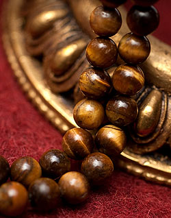 ネパールの数珠 - タイガーアイ(大) - サブ2