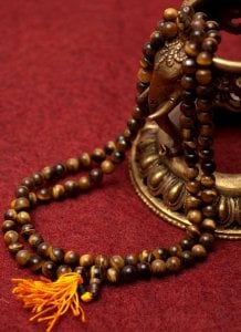 ネパールの数珠 - タイガーアイ(大)