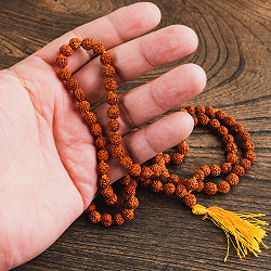 インドの数珠 希少な小粒ルドラクシャ 70cm - サブ4