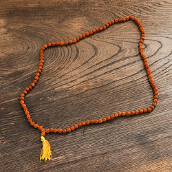 インドの数珠 希少な小粒ルドラクシャ 70cm - サブ5