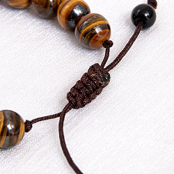 ネパールの数珠ブレスレット - タイガーアイ - サブ3
