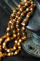 インドの数珠 - ルドラクシャのショートネックレスの商品写真
