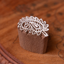 ウッドブロックスタンプ【葉っぱ】[4.5cm x 3cm] - サブ3