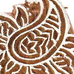 ウッドブロックスタンプ【花】[6cm x 6cm] - サブ3