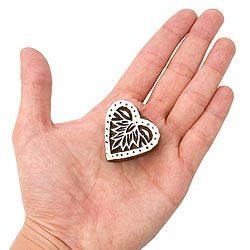 ウッドブロックスタンプ【花】[3.5cm x 3.5cm] - サブ2