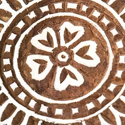 ウッドブロックスタンプ【花】[5cm x 5cm] - サブ3