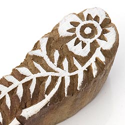 ウッドブロックスタンプ【花】[7cm x 3cm] - サブ3