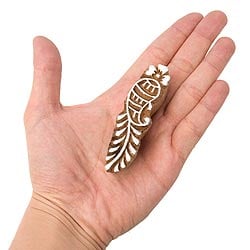 ウッドブロックスタンプ【花】[7cm x 2cm] - サブ2