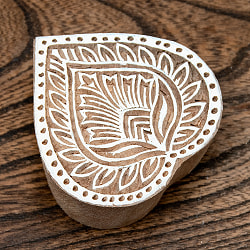 ウッドブロックスタンプ【花】[7.5cm x 7cm] - サブ2