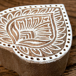 ウッドブロックスタンプ【花】[7.5cm x 7cm] - サブ3