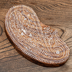 高品質 精細 ウッドブロックスタンプ【葉っぱ】[21cm x 12cm] - サブ2