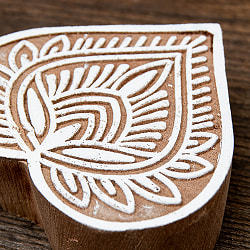 ウッドブロックスタンプ【花】[7.5cm x 7cm] - サブ3