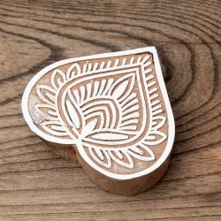 ウッドブロックスタンプ【花】[7.5cm x 7cm]