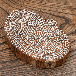 高品質 精細 ウッドブロックスタンプ【葉っぱ】[10.5cm x 7cm] - サブ3