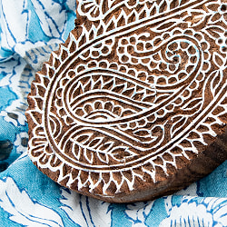 高品質 精細 ウッドブロックスタンプ【葉っぱ】[10.5cm x 7cm] - サブ4