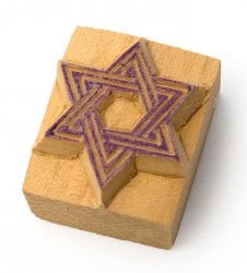 ウッドスタンプ【六芒星】