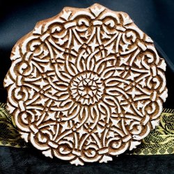 ランゴリ模様のウッドブロックスタンプの商品写真