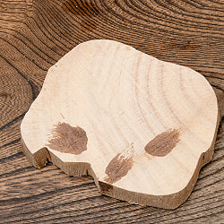 ウッドブロックスタンプ【象】約10×12cm - サブ5