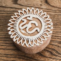 ウッドブロックスタンプ【オーン】直径約6cm