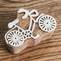 ウッドブロックスタンプ【自転車】約4cmx6.5cm