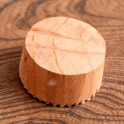 花模様のウッドブロックスタンプ - 直径約5cm - サブ4