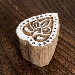 植物ウッドブロックスタンプ -約3.8cmx3.8cm