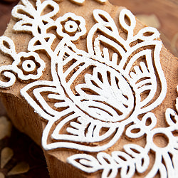 花のウッドブロック-約7.5cmx4,5cm - サブ2