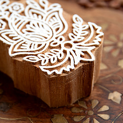 花のウッドブロック-約7.5cmx4,5cm - サブ3