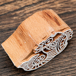 ウッドブロックスタンプ【魚】約6x4.5cm - サブ4