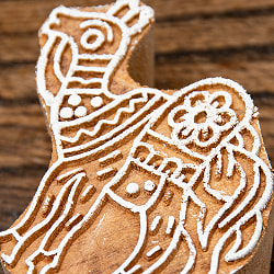 ウッドブロックスタンプ【ラクダ】約7.5cmx5cm - サブ3