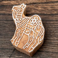 ウッドブロックスタンプ【ラクダ】約7.5cmx5cm