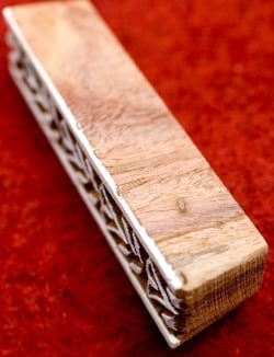 ウッドブロックスタンプ【植物】約10.5cmx2.5cm - サブ3