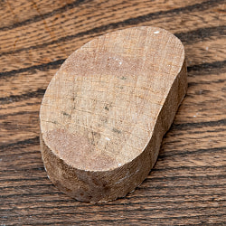 ペイズリーのウッドブロック　-約6.5cmx4.5cm - サブ4