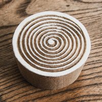 ウッドブロックスタンプ【円形】 -直径約6cm