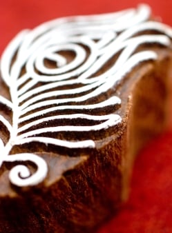 植物のウッドブロック　-約6.5ｃｍｘ3.5cm - サブ2