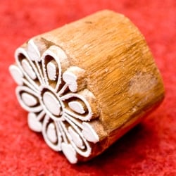 花びらのウッドブロックスタンプ　-直径約4cm - サブ3