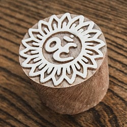 小さいオーンのウッドブロックスタンプ　-直径約3.5cm - サブ3