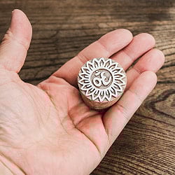 小さいオーンのウッドブロックスタンプ　-直径約3.5cm - サブ4