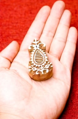 植物のウッドブロックスタンプ　-約6.5cmx4.5cm - サブ4