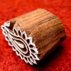 小さい葉のウッドブロックスタンプ　-約4cmx3cm - サブ3