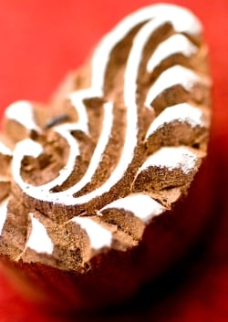 小さい葉っぱのウッドブロックスタンプ　-約4cmx3cm - サブ2