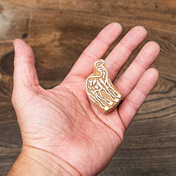 ウッドブロックスタンプ・ミニ【ラクダ】約4.5cmx2.5cm - サブ4