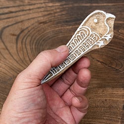 ウッドブロックスタンプ【鳥ちゃん】約11×4cm - サブ5