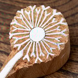 インド伝統の手彫りウッドブロックスタンプ12×4cm - サブ2