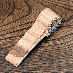 インド伝統の手彫りウッドブロックスタンプ12×4cm - サブ3