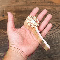 インド伝統の手彫りウッドブロックスタンプ12×4cm - サブ4