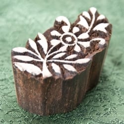 インド伝統の手彫りウッドブロックスタンプ5.5×3cm - サブ2